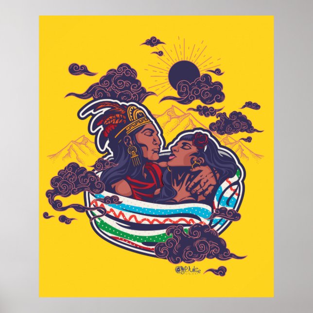 Popocatepetl y Iztaccihuatl Poster (Front)