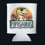 Poposaurus Dinosaur Grandpa Saurus Father's Day Can Cooler<br><div class="desc">Get this funny saying outfit for your special proud grandpa from granddaughter, grandson, grandchildren, on father's day or christmas, grandparents day, or any other Occasion. show how much grandad is loved and appreciated. A retro and vintage design to show your granddad that he's the coolest and world's best grandfather in...</div>