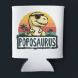 Poposaurus Dinosaur Grandpa Saurus Father's Day Can Cooler<br><div class="desc">Get this funny saying outfit for your special proud grandpa from granddaughter, grandson, grandchildren, on father's day or christmas, grandparents day, or any other Occasion. show how much grandad is loved and appreciated. A retro and vintage design to show your granddad that he's the coolest and world's best grandfather in...</div>