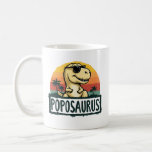 Poposaurus Dinosaur Grandpa Saurus Father's Day Coffee Mug<br><div class="desc">Get this funny saying outfit for your special proud grandpa from granddaughter, grandson, grandchildren, on father's day or christmas, grandparents day, or any other Occasion. show how much grandad is loved and appreciated. A retro and vintage design to show your granddad that he's the coolest and world's best grandfather in...</div>
