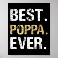 Poppa Gift From Granddaughter Grandson Best Poppa