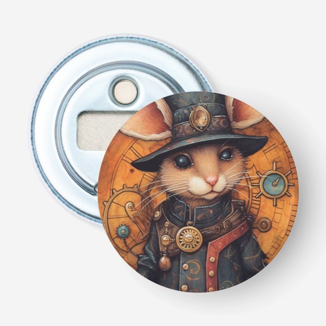 Popperwaddle Top Hat Steampunk Bottle Opener (Front)