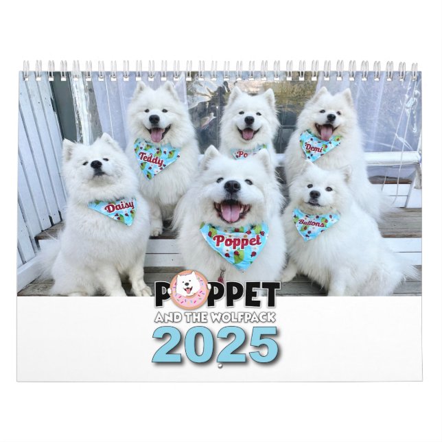 Poppet and the Wolfpack 2 page Calendar (Cover)