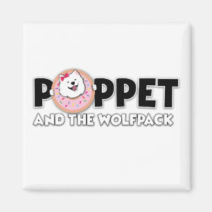 Poppet and the Wolfpack logo Magnet