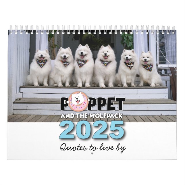 Poppet and the Wolfpack - Quotes to live by Calendar (Cover)