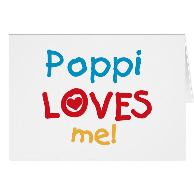 Poppi Loves Me T-shirts and Gifts (Front Horizontal)
