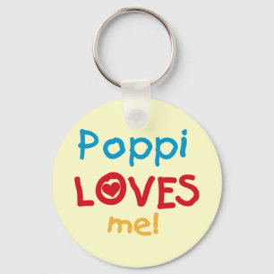 Poppi Loves Me T-shirts and Gifts Key Ring