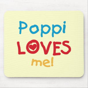 Poppi Loves Me T-shirts and Gifts Mouse Mat