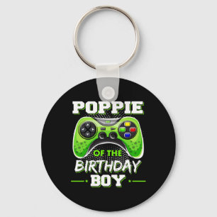 Poppie Of The Birthday Boy Decorations Video Gamer Key Ring