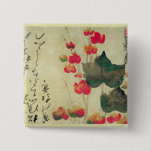 Poppies 15 Cm Square Badge