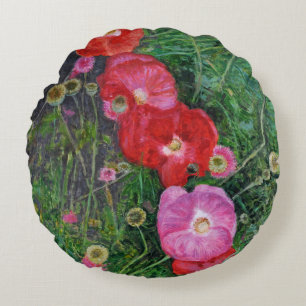 Poppies 2009 round cushion