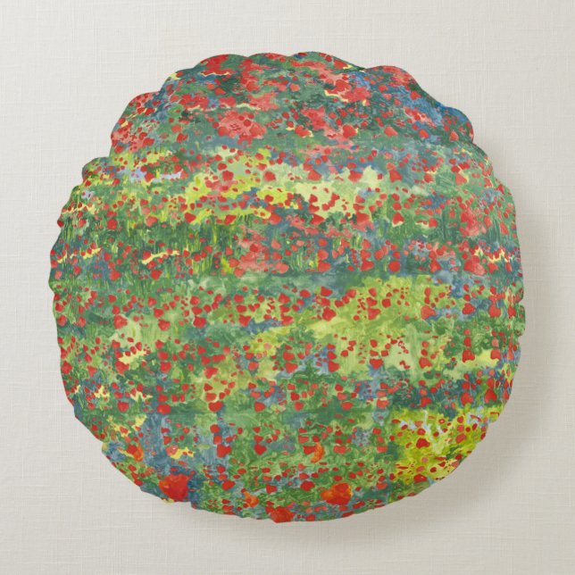 Poppies 2012 round cushion (Front)
