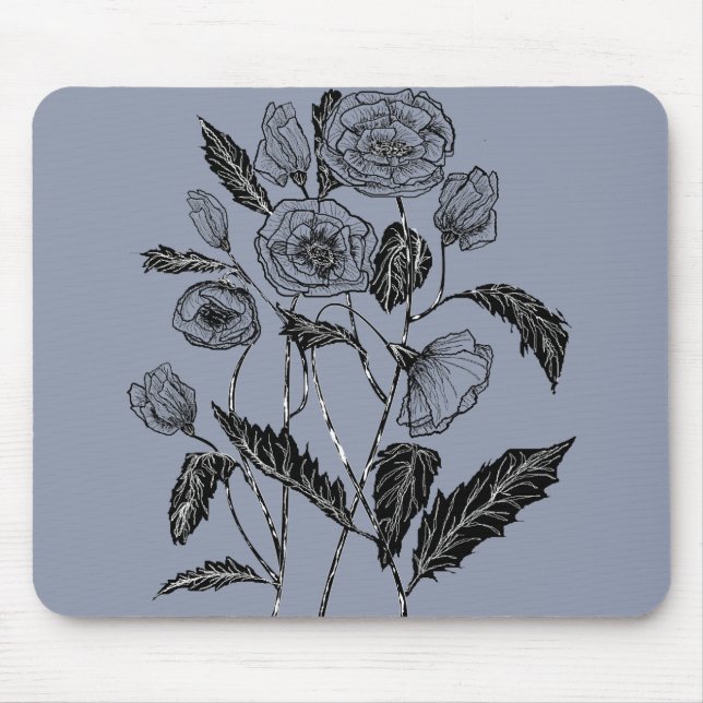 Poppies 2 mouse mat (Front)