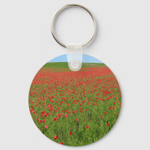 Poppies alive! key ring