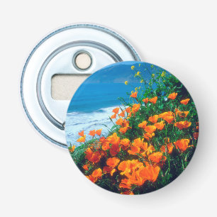 Poppies along the Pacific Coast near Big Sur Bottle Opener