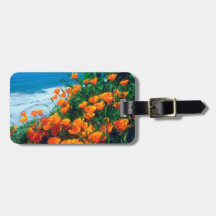 Poppies along the Pacific Coast near Big Sur Luggage Tag