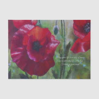 Poppies And A Prayer Decoupage Tissue Paper
