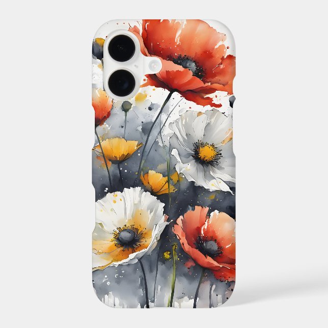 Poppies and daisies - Watercolor flowers (Back)