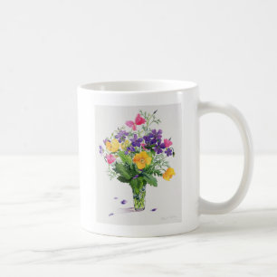Poppies and Geraniums Coffee Mug