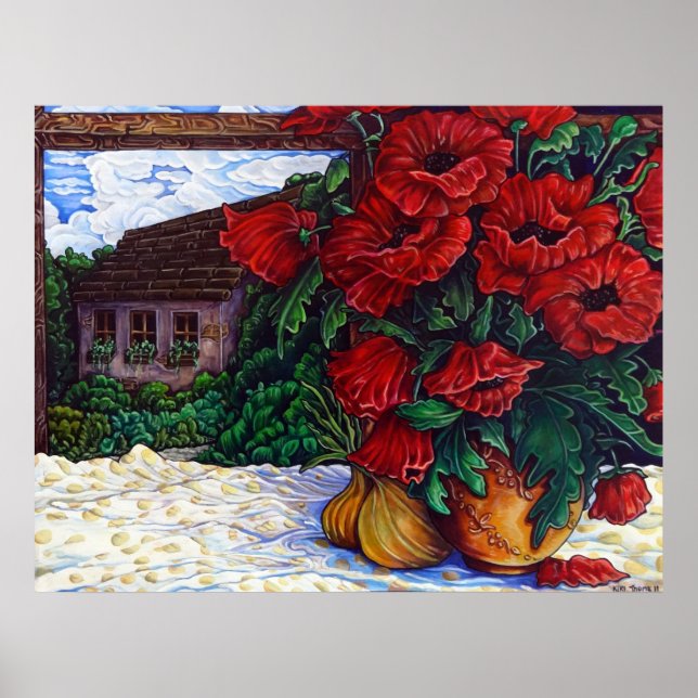 Poppies and Onions Poster (Front)