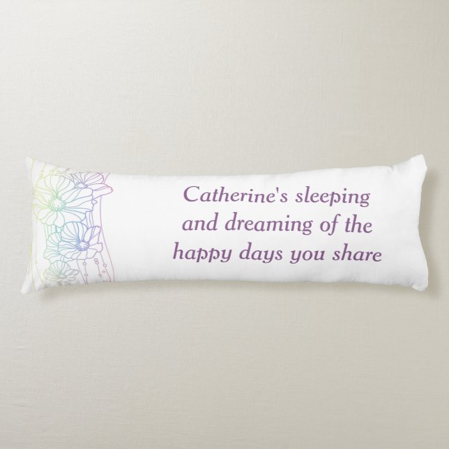 Poppies Body Cushion (Front)