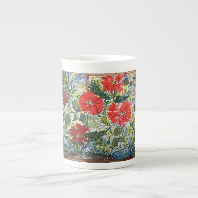 Poppies - Bone China mug (Front)