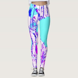 Poppies bright leggings