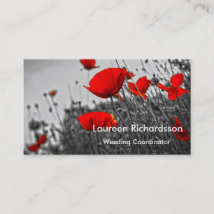 Poppies Business Card