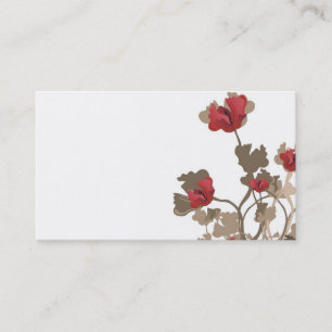 Poppies Business Card