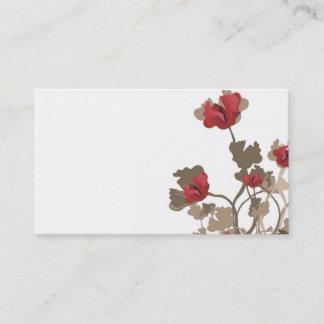 Poppies Business Card