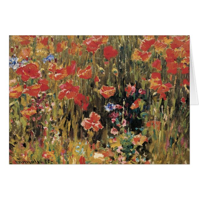 Poppies by Robert Vonnoh, Vintage Impressionism (Front Horizontal)