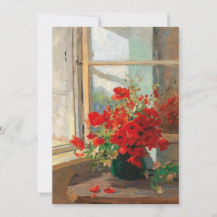 Poppies by the Window   Olga Wisinger-Florian