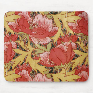 Poppies by William Morris Mouse Mat