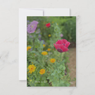 Poppies & Calendulas Card