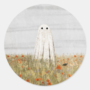 Poppies Classic Round Sticker