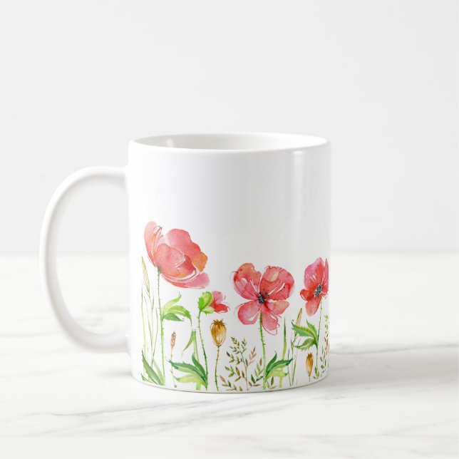 Poppies Coffee Mug (Left)