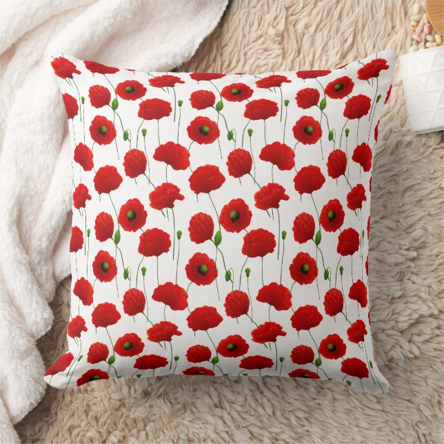 Poppies Cushion (Blanket)