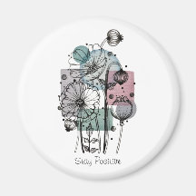 Poppies Doodle In Ink And Watercolor