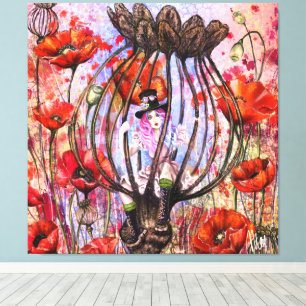 Poppies Fantasy Canvas Print