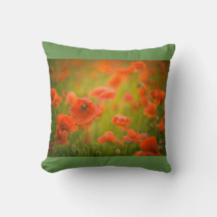 Poppies field cushion