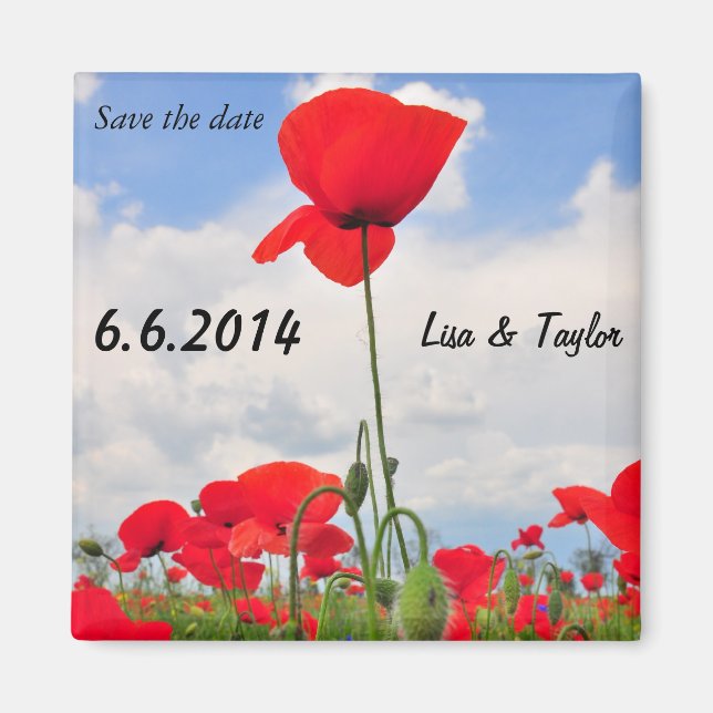 Poppies field magnet (Front)