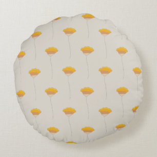 Poppies field round cushion