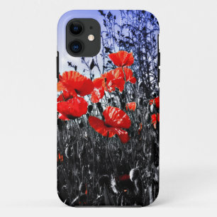 Poppies Floral poppy flower iPhone 11 Case