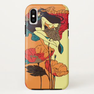 Poppies Girl in the Wind iPhone X Case