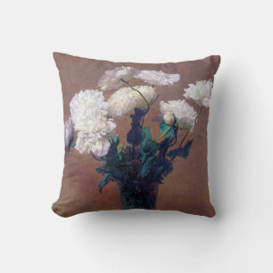 Poppies, Henri Fantin-Latour Cushion