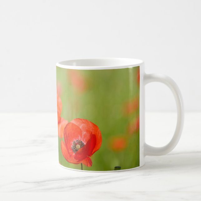 Poppies in a poppy field mug (Right)