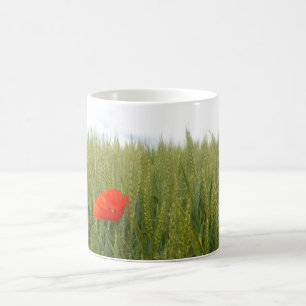 Poppies in a Wheat Field  Mug