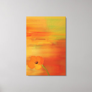Poppies in bloom -abstract canvas print