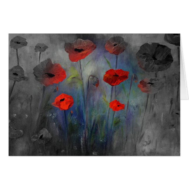 Poppies in Fog (Front Horizontal)