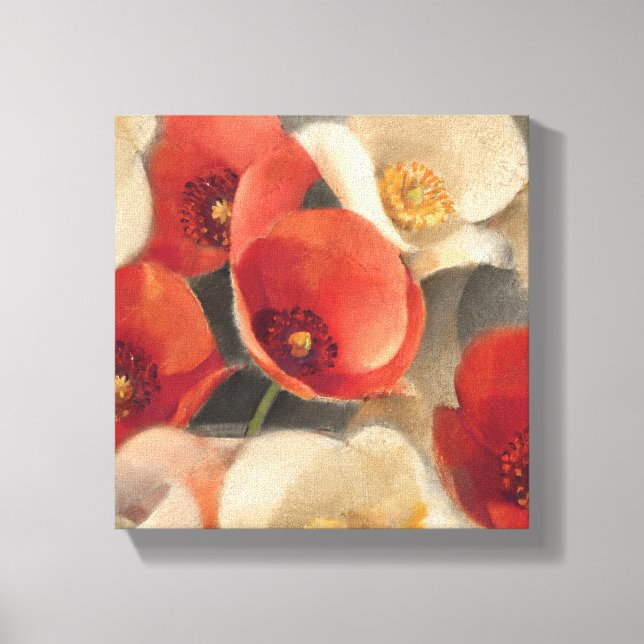 Poppies in Full Bloom Canvas Print (Front)